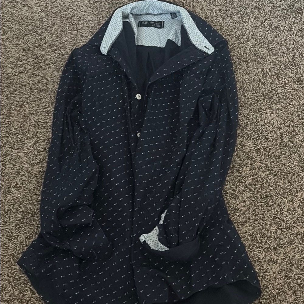 Level Ten Patterned Stretch Shirt
